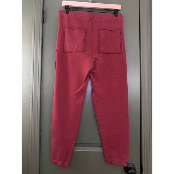 NWOT Frank & Eileen EAMON Triple Fleece Sweatpant Jogger Pant Garnet Red XS - Picture 3 of 4
